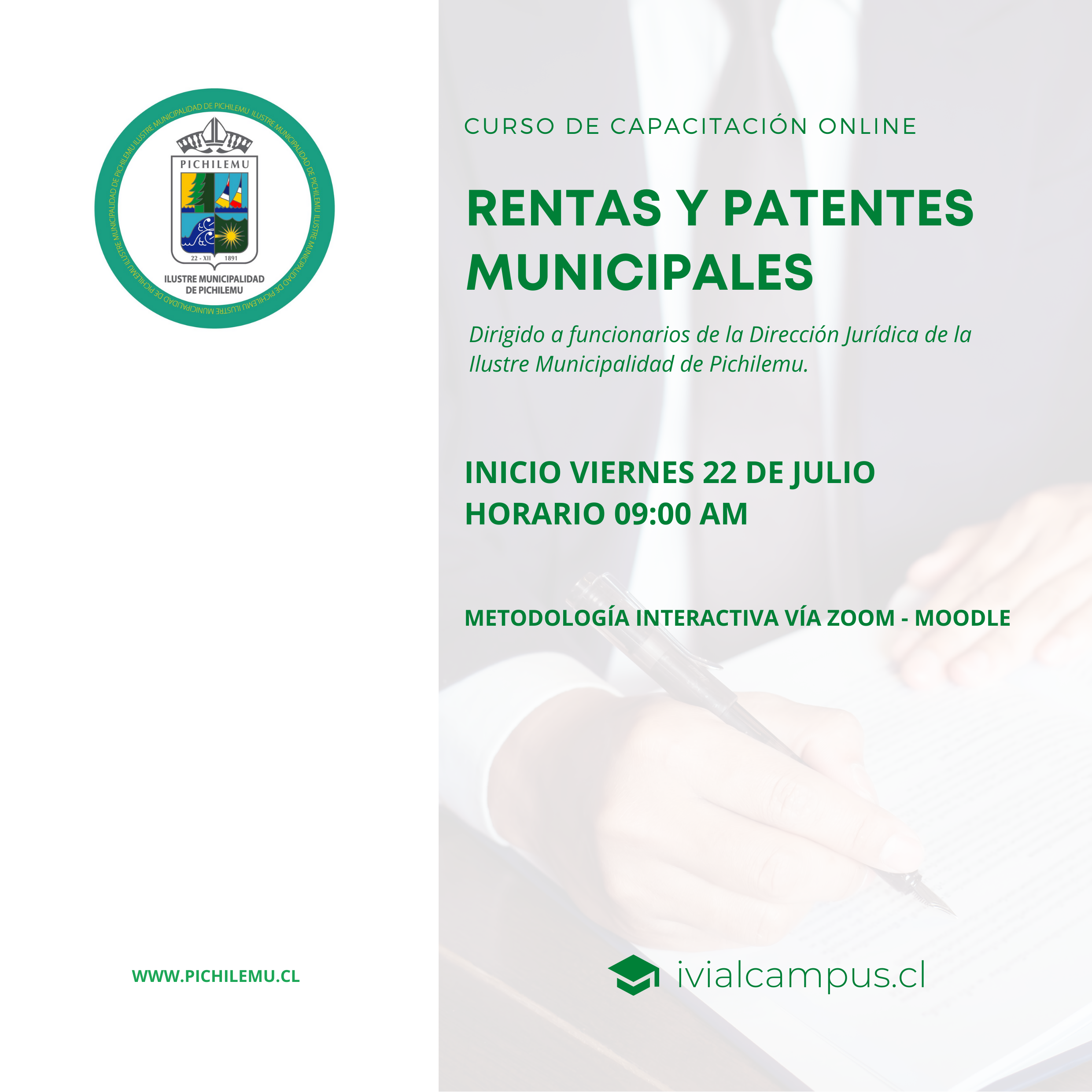 ILUSTRE MUNICIPALIDAD DE PICHILEMU: Rentas y Patentes Municipales Dirección Jurídica